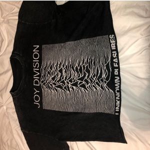 Brandy Melville joy division cropped tee